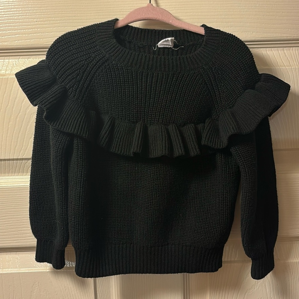 Baby Gap black ruffle sweater.